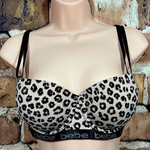 Women’s bebe Leopard Print Bra Size 36C